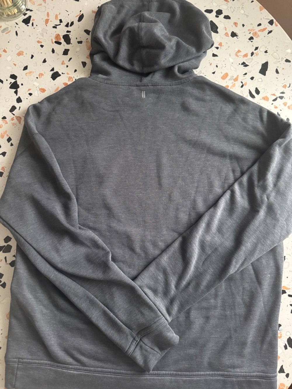 NOBULL Charcoal Gray Pullover Hoodie with Tonal Logo - Picture 3 of 5